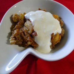 Drunken Bread Pudding With Amaretto Sauce