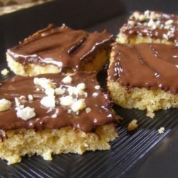 Quick, Easy Oatmeal Bars With Chocolate Topping