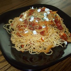 Angel Hair Pasta With Sun-Dried Tomatoes & Goat Cheese