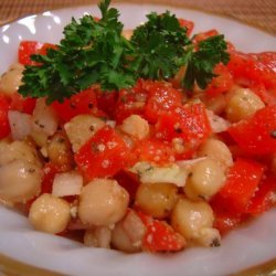 Tomato, Vidalia Onion, & Chickpea Salad