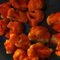 Baked Vegetarian Buffalo Cauliflower  wings 