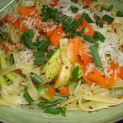 Zucchini & Carrot Ribbon Fettucini