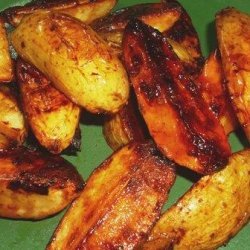Spicy Maple Roasted Potato Wedges