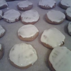 Frosted Molasses Cookies