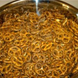 Super Bowl Spicy Pretzels