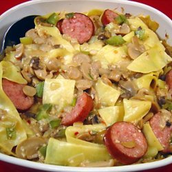 Ukrainian Sausage Noodle Casserole