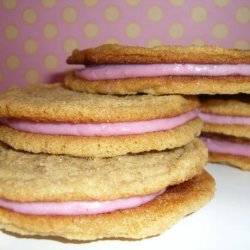 Raspberry Cream Sandwich Cookies