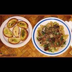 Crock Pot Shredded Balsamic Chicken With Herb Cabbage Pasta