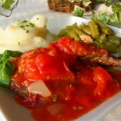 Cube Steaks With Fresh Tomato Sauce