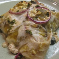 Chicken Sour Cream Enchilada Casserole