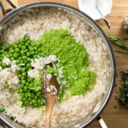 Shrimp and Pea Risotto