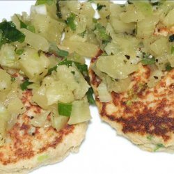 Green Onion Crab Cakes With Pineapple Salsa