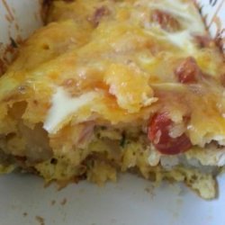 Easy Sausage, Potato, Cheese Breakfast Casserole