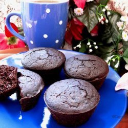 Healthy Deep Dark Chocolate Muffins