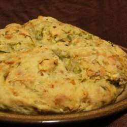 Garlic Zucchini Damper Bread