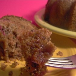 Glazed Plum Bundt Cake