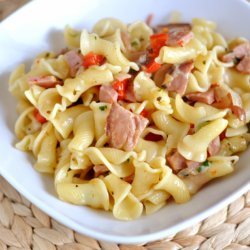 Ham and Pasta Skillet