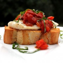 Roasted Fish Bruschetta