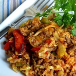 Bloody Mary Style Cabbage Jambalaya