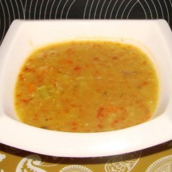 Roasted Red Pepper and Lentil Soup
