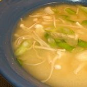 Miso Soup With Enoki Mushrooms