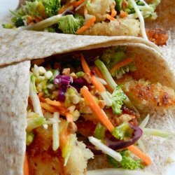 Chicken Wrap With Mango Slaw