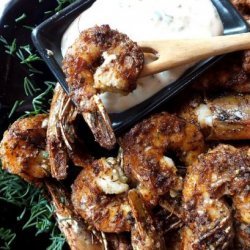 Cajun-Spiced Smoked Shrimp With Rémoulade