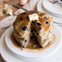 Blueberry and Oatmeal Pancakes