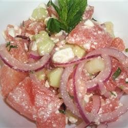 Refreshing Cucumber Watermelon Salad