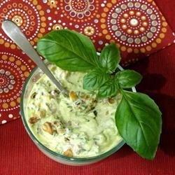 Zucchini Salad with Yogurt and Walnuts