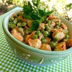 Crunchy Pea and Water Chestnut Salad