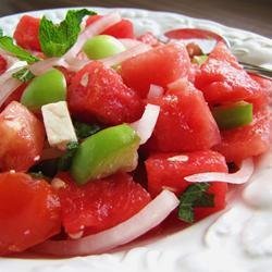 Watermelon and Tomato Salad