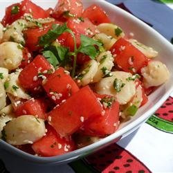 Watermelon and Sesame Seed Salad