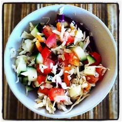 Quick and Tart Cabbage Side Salad