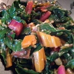 Sauteed Swiss Chard with Parmesan Cheese