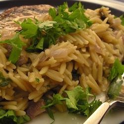 Mushroom Orzo