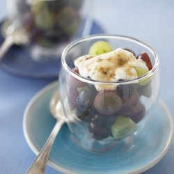 Grapes with Sour Cream and Brown Sugar