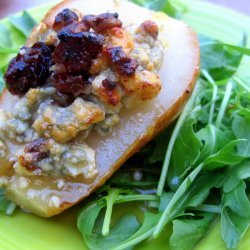 Roasted Pears With Blue Cheese