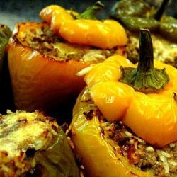 Zesty Stuffed Green Bell Peppers