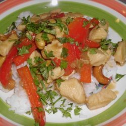 Stir Fried Chicken With Cashews