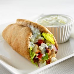 Greek Chicken Wrap With Herb Yogurt Sauce