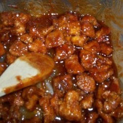 Ancho-Chile Chicken Bites in Ancho-Chili Sauce