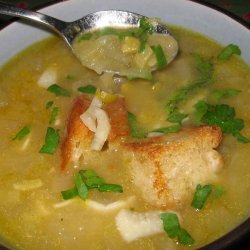 Herbed split pea soup