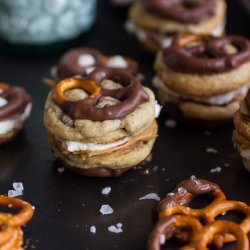 Chocolate Covered Peanut Butter Stuffed Pretzels