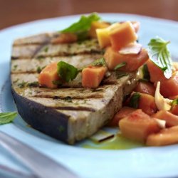 Swordfish With Papaya Salsa