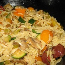 Orzo Pasta With Sauteed Vegetables