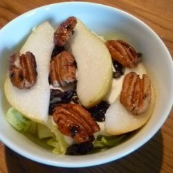 Pear & Walnut Salad W/Creamy Bleu (Blue) Cheese Dressing