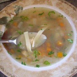 Chicken Noodle Soup With Fresh Herbs