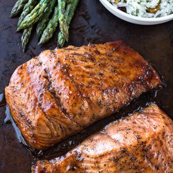 Bourbon-Glazed Salmon