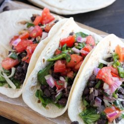 Black Bean and Spinach Burrito